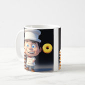 Touch meine Donuts, Kaffee-Tasse Kaffeetasse (Vorderseite Links)