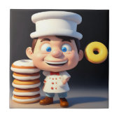 Touch meine Donuts, Keramik Fliese (Vorderseite)