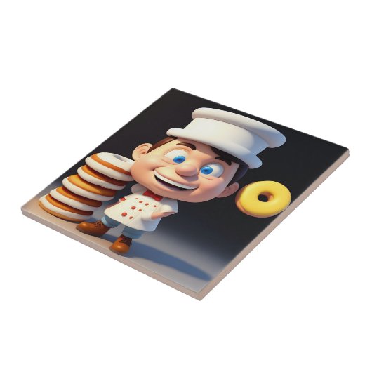 Touch meine Donuts, Keramik Fliese (Seite)