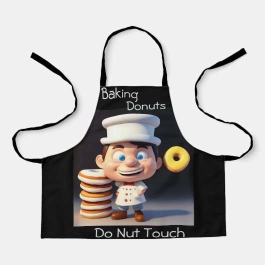 Touch meine Donuts, Kinder Schürze (Vorderseite)