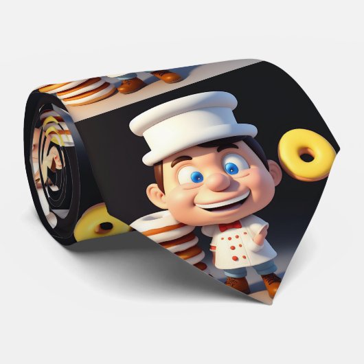 Touch meine Donuts, Neck Tie Krawatte (Gerollt)