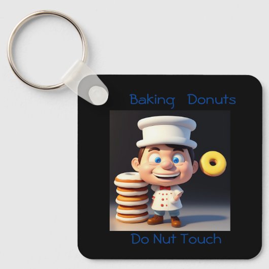 Touch meine Donuts nicht, Keyring Schlüsselanhänger (Vorderseite)