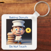 Touch meine Donuts nicht, Keyring Schlüsselanhänger (Rückseite)