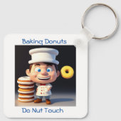 Touch meine Donuts nicht, Keyring Schlüsselanhänger (Rückseite)