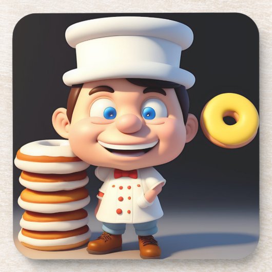 Touch meine Donuts, Untersetzer Set (Vorderseite)
