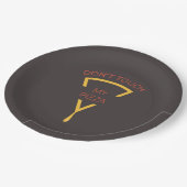 Touch meine Pizza nicht Personalisiert Pizzeria Pappteller (Schrägansicht)