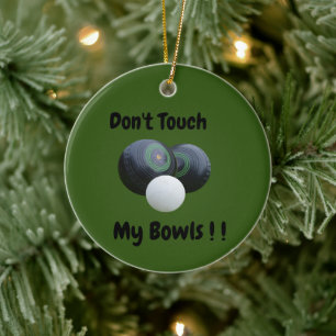 Touch meine Rasenschüsseln, Keramik Ornament
