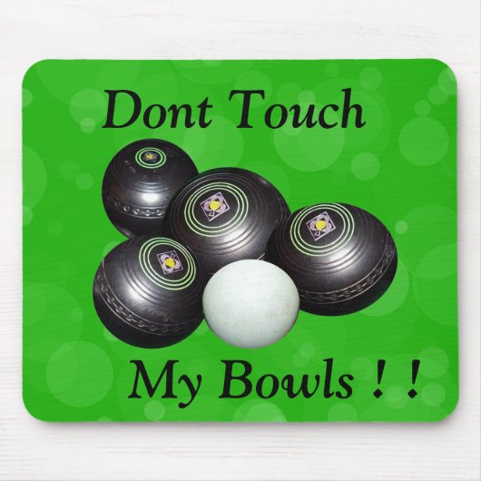 Touch meine Rasenschüsseln, Mousepad (Vorne)