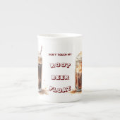 Touch meine Root Beer Float Bone China Tasse (Vorderseite)
