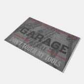 Touch meine Tools nicht lustig Fußmatte (Schrägansicht)