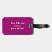 Touch meine Violine nicht Gepäckanhänger (Rückseite horizontal)