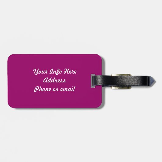 Touch meine Violine nicht Gepäckanhänger (Rückseite horizontal)