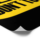 Touch meinen Kaffee nicht Poster (Ecke)