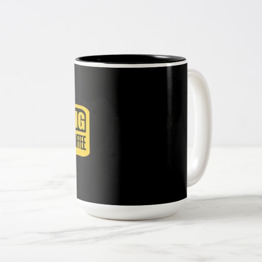 Touch meinen Kaffee nicht Zweifarbige Tasse (VorderseiteRechts)