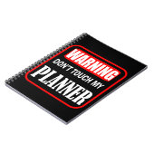 Touch meinen Planer nicht Notizblock (Linke Seite)