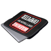 Touch meines Computers nicht Laptopschutzhülle (Vorne Knopf)