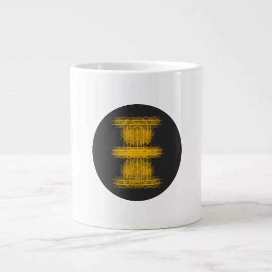 Touch mich nicht | Silent ASMR Art Jumbo-Tasse (Vorderseite)