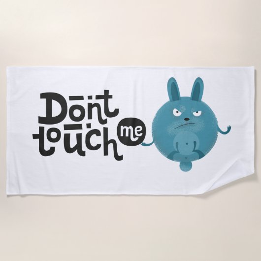 Touch mich nicht strandtuch (Vorderseite)