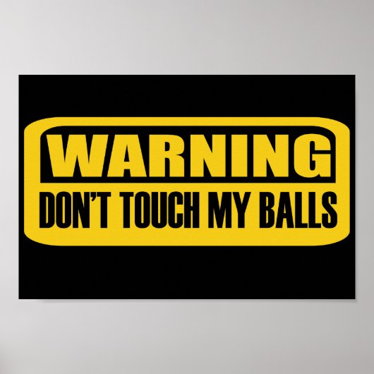 Touch mir nicht die Eier Poster (Vorne)