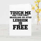 TOUCH MIR UND IHR ERSTES BRAZILIAN-JIU-JITSU LESSI KARTE (Gelbe Blume)