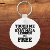 TOUCH MIR UND IHRE ERSTE KRAV-MAGA-LESSION IST KOS SCHLÜSSELANHÄNGER (Vorderseite)