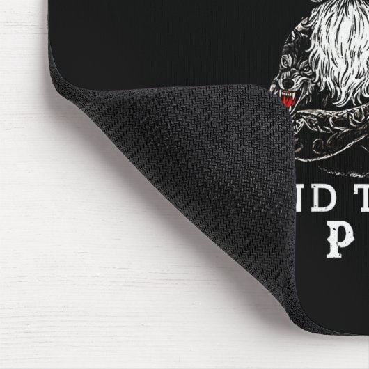 Touch My Beard And Tell Me I'm Pretty Monkey Funny Mousepad (Ecke)