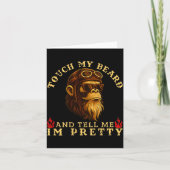 Touch My Beard And Tell Me I'm Pretty Monkey (on B Karte (Vorderseite)