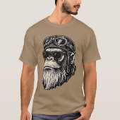 Touch My Beard andell Me Im Pretty Funny Monkey Sa T-Shirt (Vorderseite)