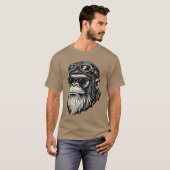 Touch My Beard andell Me Im Pretty Funny Monkey Sa T-Shirt (Vorne ganz)