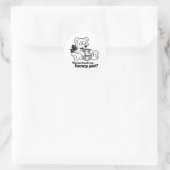 TOUCH MY HONEY POT -.png Runder Aufkleber (Tasche)