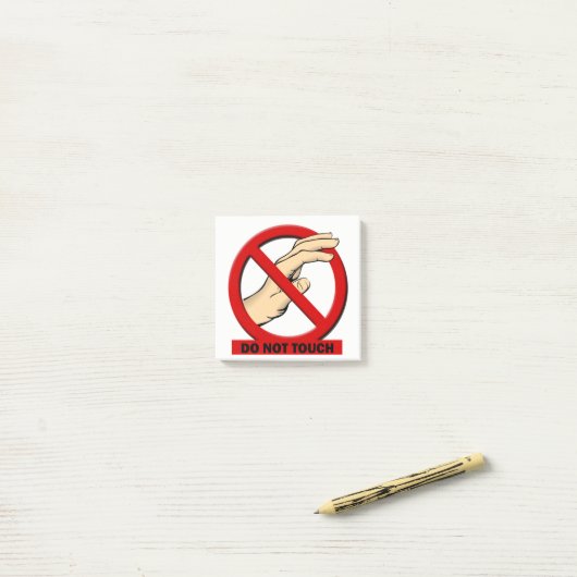 Touch nicht 3x3 posten post-it klebezettel (Auf Schreibtisch)