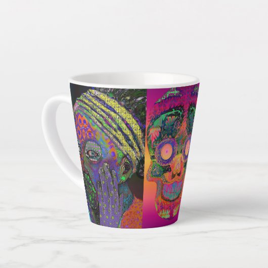 Touch nicht dein Gesicht! Milchtasse (Linke Ecke)