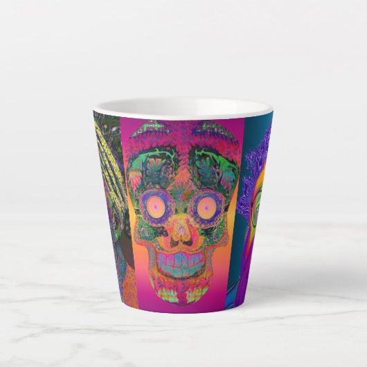 Touch nicht dein Gesicht! Milchtasse (Vorderseite)