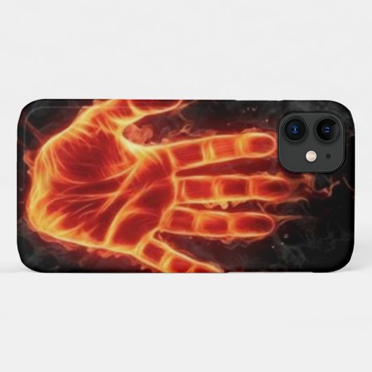 Touch nicht mein Handy, brennende Hand Case-Mate iPhone Hülle (Rückseite (Horizontal))