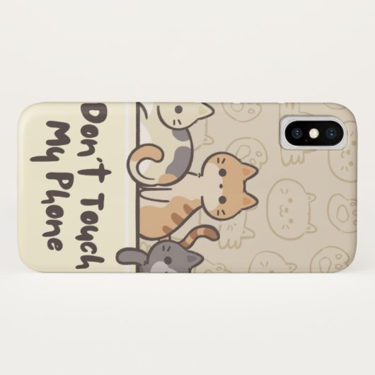 Touch nicht mein iPhone beeindruckend Zitat. Case-Mate iPhone Hülle (Rückseite (Horizontal))