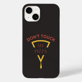 Touch nicht mein Pizza-Telefongehäuse Case-Mate iPhone Hülle (Rückseite)