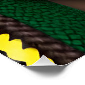 Touch nicht meine Haare schwarze Melanin Afro Quee Poster (Ecke)