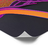 Touch nicht meine Haare schwarze Melanin Afro Quee Poster (Ecke)