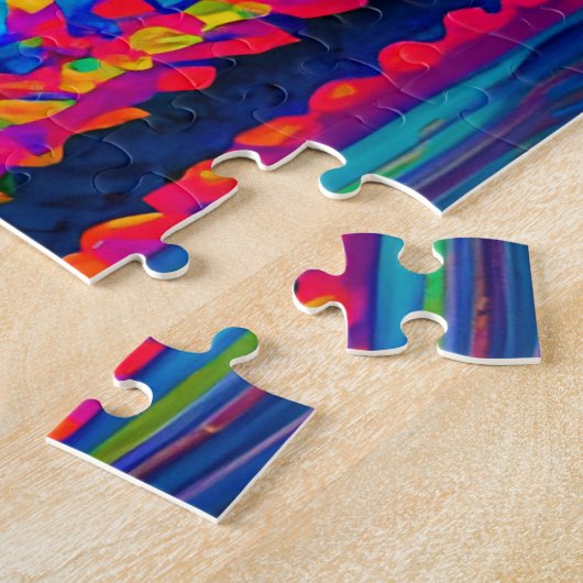 Touch nicht meine Haare schwarze Melanin Afro Quee Puzzle (Seite)