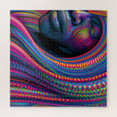 Touch nicht meine Haare schwarze Melanin Afro Quee Puzzle (Horizontal)