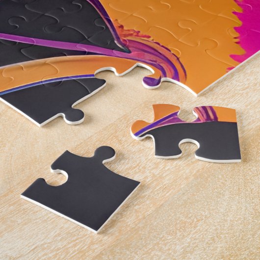 Touch nicht meine Haare schwarze Melanin Afro Quee Puzzle (Seite)