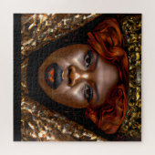 Touch nicht meine Haare schwarze Melanin Afro Quee Puzzle (Horizontal)