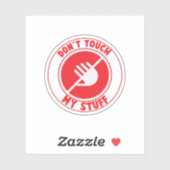 Touch nicht meinen Sticker (Blatt)