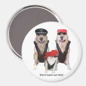 Touch nicht unser Kätzchen! Magnet (Vorderseite/Rückseite)