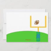 Touch Nieder! Fußball-Team Geburtstag Einladung (Rückseite)