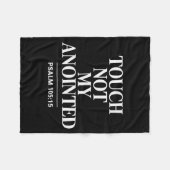 Touch Not My Anointed Bible Verse Religious Christ Fleecedecke (Vorderseite (Horizontal))