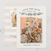 Touch of Class Foto Save-the-Date-Karte Save The Date (Vorne/Hinten)