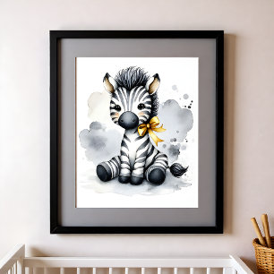 Touch of Color Kinderzimmer Dschungeltiere Zebra Poster