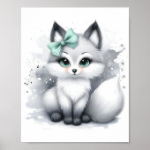 Touch of Color Kinderzimmer Waldtiere Fuchs Poster (Vorne)