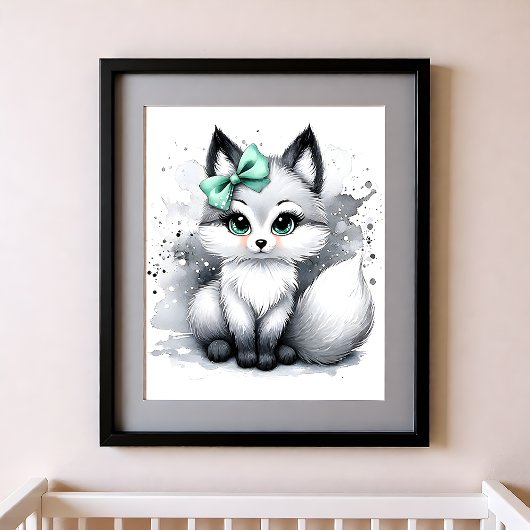 Touch of Color Kinderzimmer Waldtiere Fuchs Poster